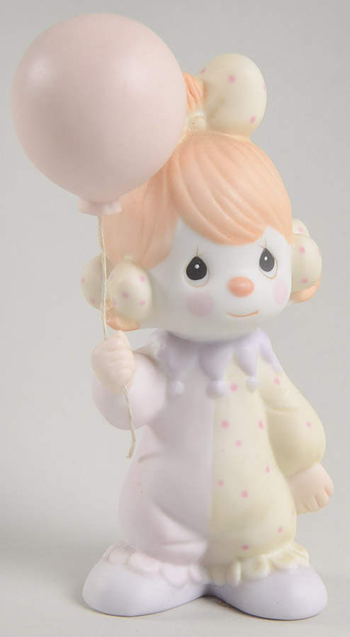 Clown-Girl with Balloon Butterfly-Clown Girl With Balloon - Butterfly Trademark With Box by Precious Moments-1