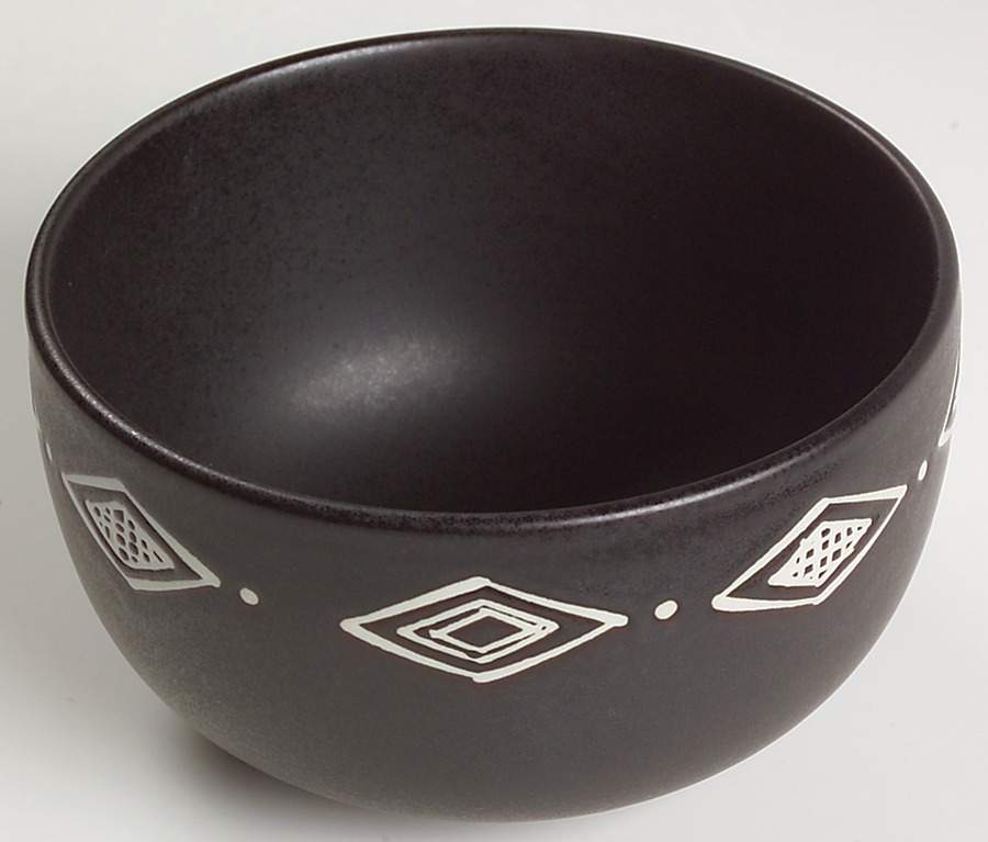 Bongo (Black) Coupe Cereal Bowl by Pottery Barn China-1