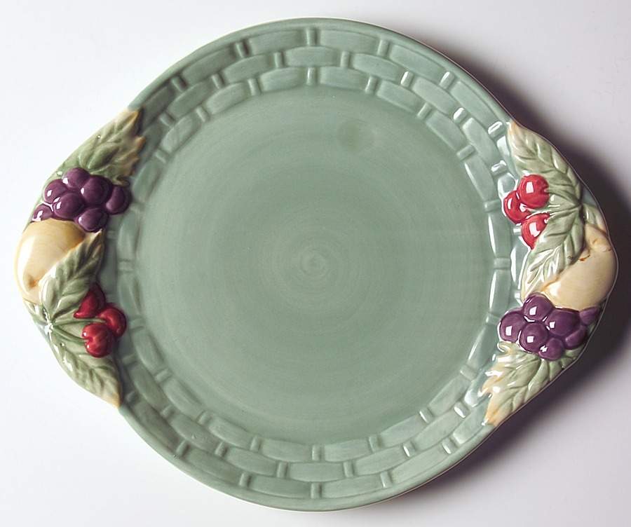 Jamberry Handled Cake Plate by Pfaltzgraff-1