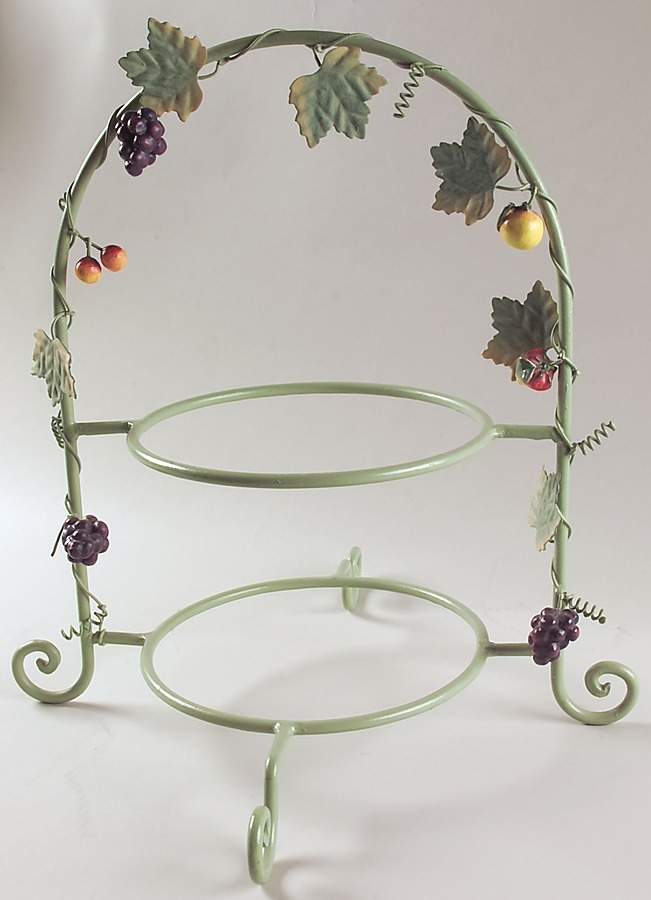 Jamberry 2 Tier Metal Plate Holder by Pfaltzgraff-1