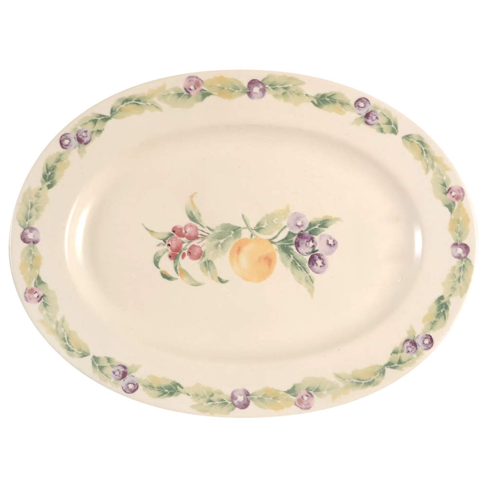 Jamberry 12" Oval Steak Platter by Pfaltzgraff-1