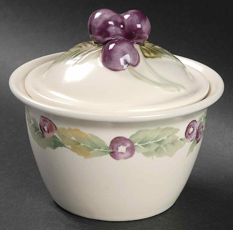 Jamberry Sugar Bowl & Lid by Pfaltzgraff-1