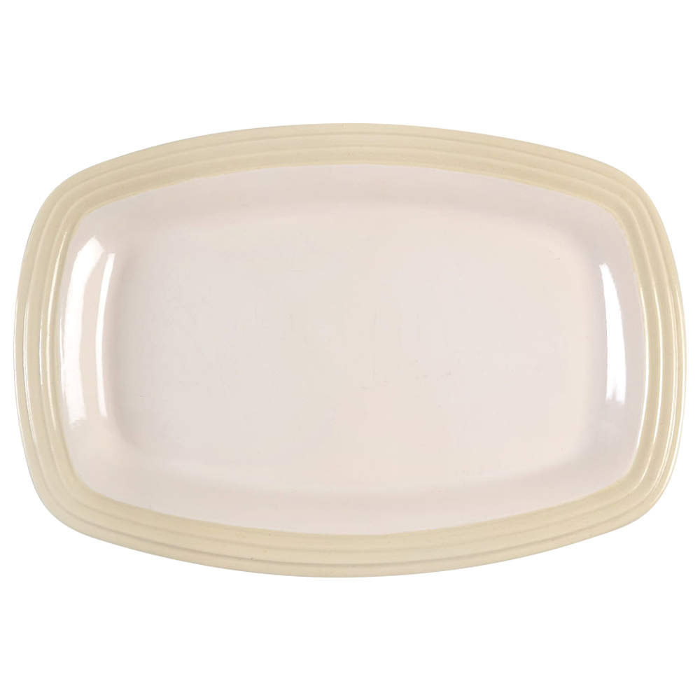 Cappuccino 16" Rectangular Barbeque Platter by Pfaltzgraff-1