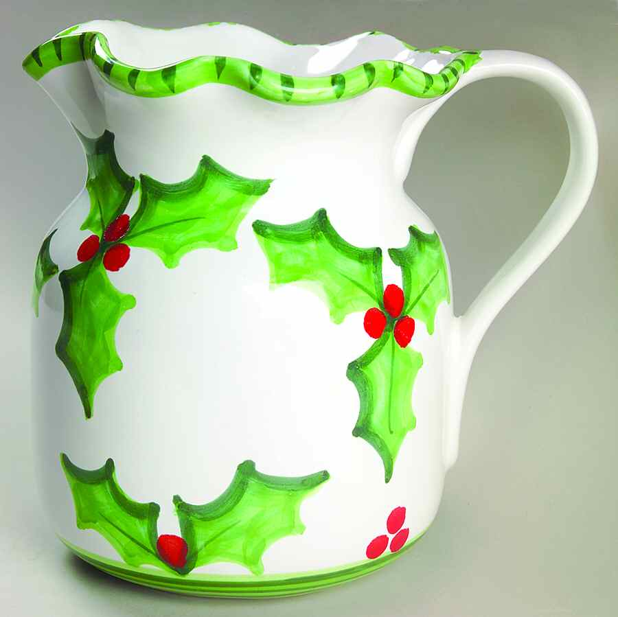 Holly Jolly 56 Oz Pitcher by Presenttense-1