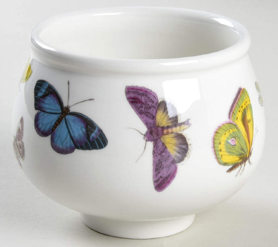Botanic Garden Butterflies Sugar Bowl No Lid by Portmeirion-1
