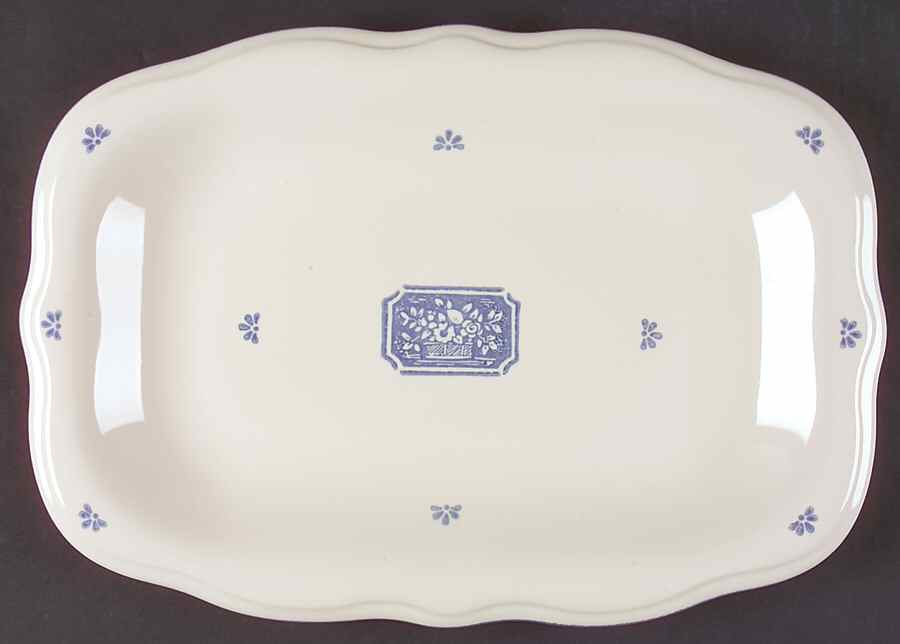 Maison Blue 15" Rectangular Serving Platter by Pfaltzgraff-1
