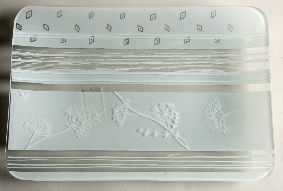 Dawn 12" Rectangular Glassware Platter by Portmeirion-1
