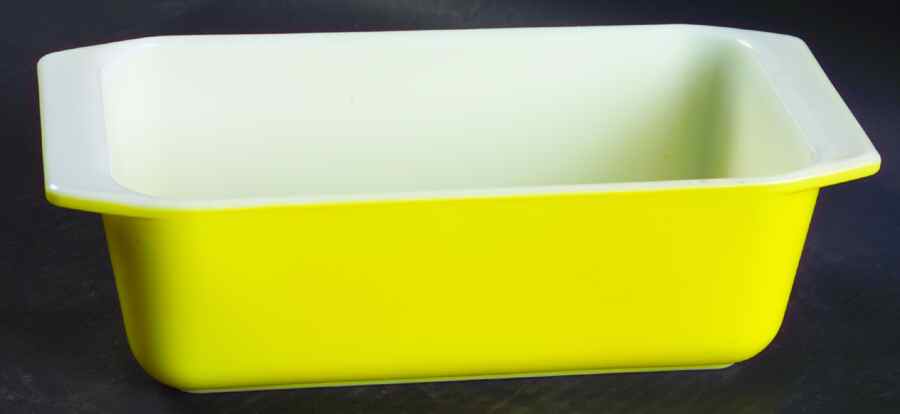 Yellow (Bright Yellow) Loaf Pan by Pyrex-1