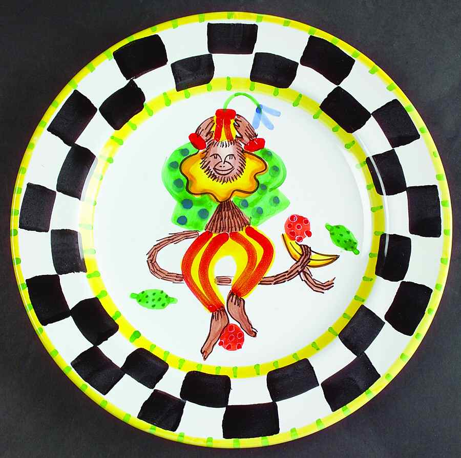 Monkey Business Dinner Plate by Presenttense-1