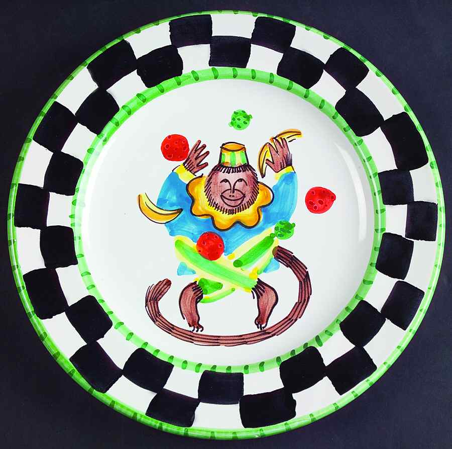 Monkey Business Dinner Plate by Presenttense-1