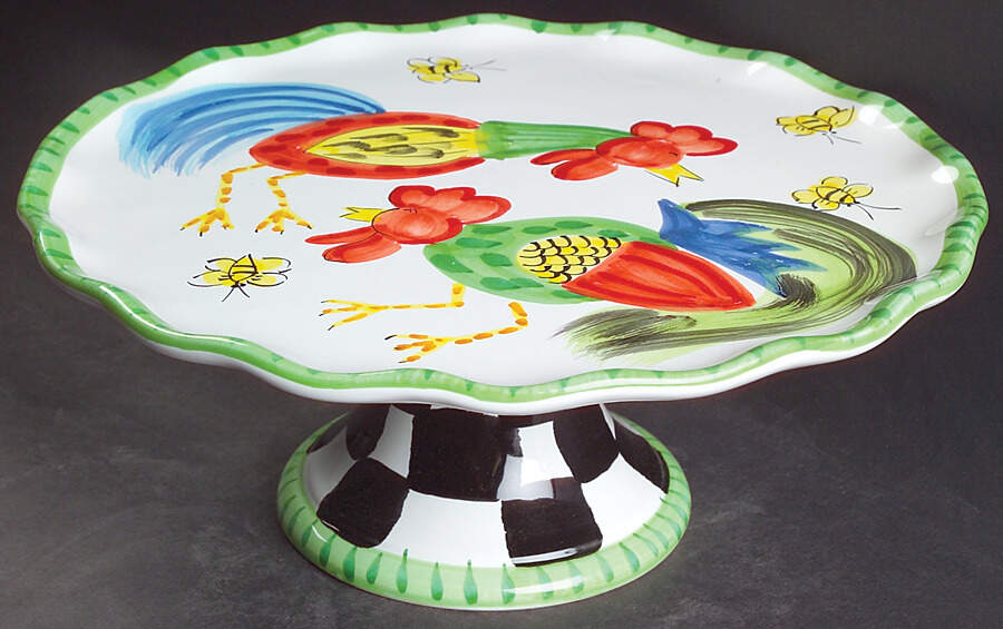 Proud Fools 11" Diameter Pedestal Cake Stand by Presenttense-1