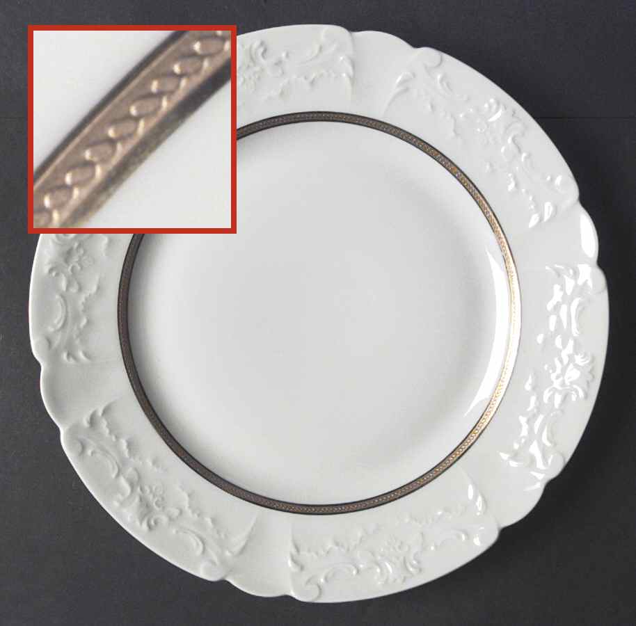 5676 Dinner Plate by Porcelaine Lafarge-1