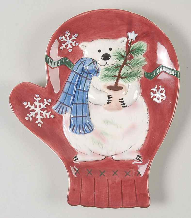 Snow Bear Spoon Rest/Holder (Holds 1 Spoon) by Pfaltzgraff-1