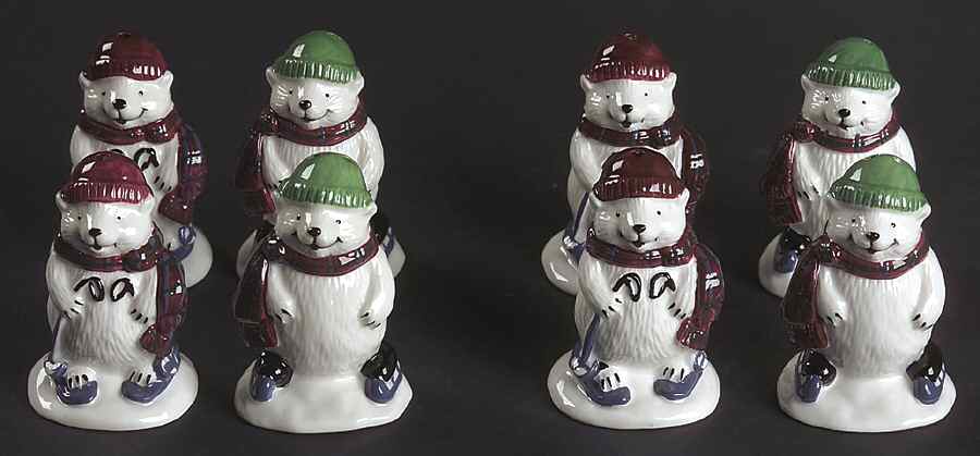 Snow Bear Individual Figural Salt & Pepper - Set of 4 by Pfaltzgraff-1