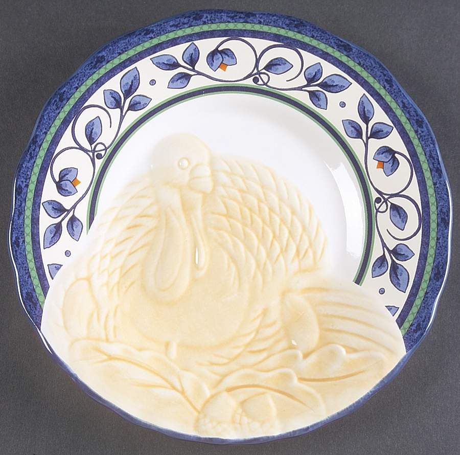 Orleans Turkey Embossed Buffet Plate by Pfaltzgraff-1