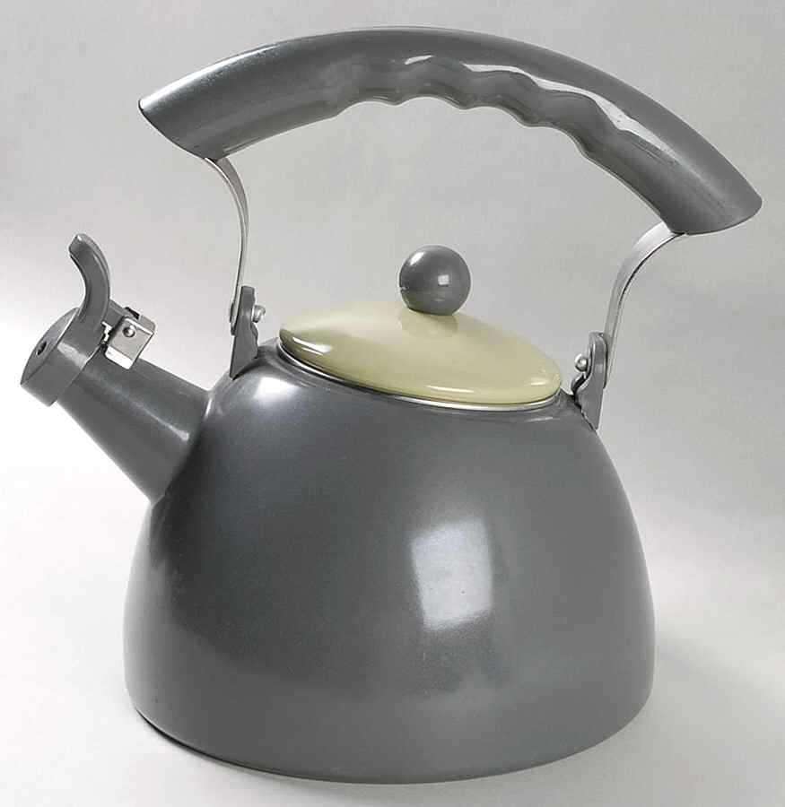 Sphere Metal Whistler Kettle & Lid by Pfaltzgraff-1