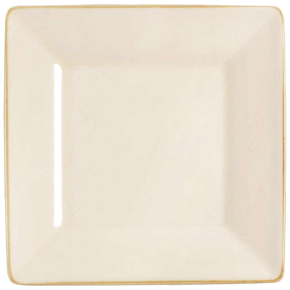Asian Square Putty Dessert/Pie Plate by Pottery Barn China-1