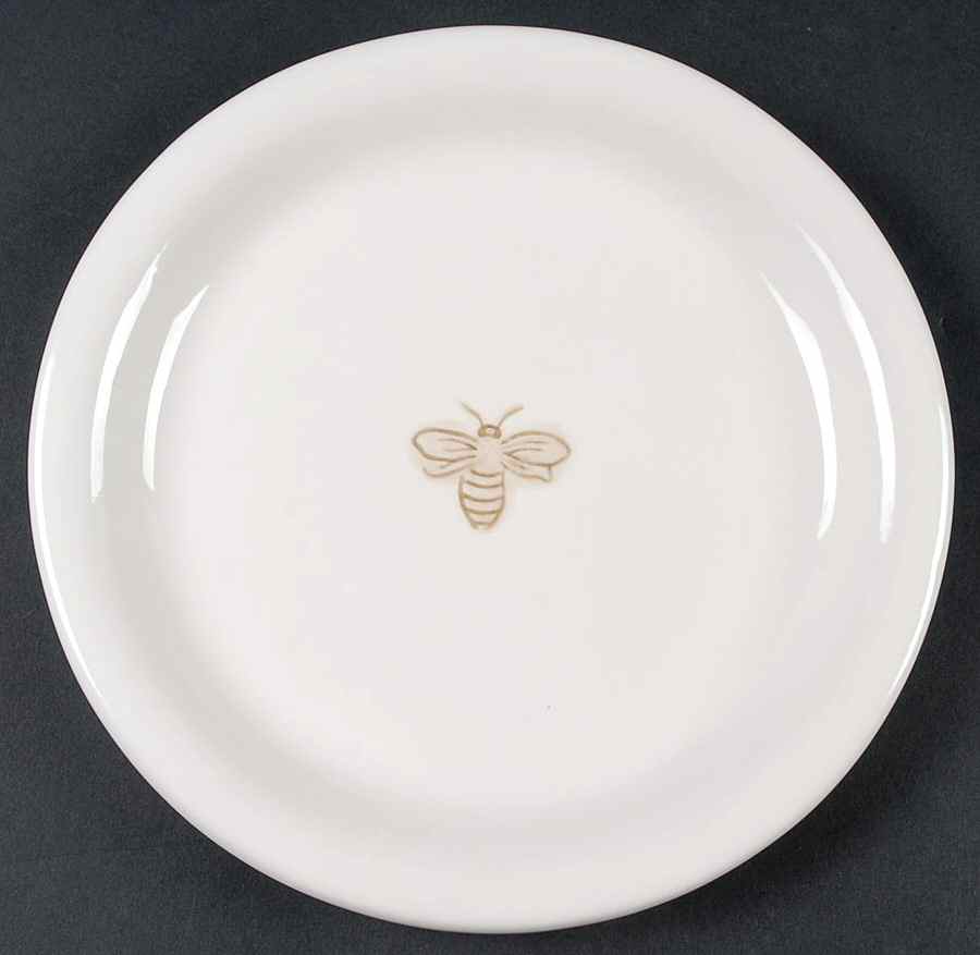 Bee Ivory Dessert/Pie Plate by Pottery Barn China-1