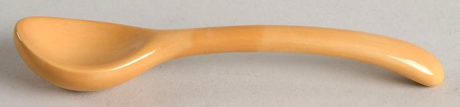 Sausalito Amber All Ceramic Sugar Spoon by Pottery Barn China-1