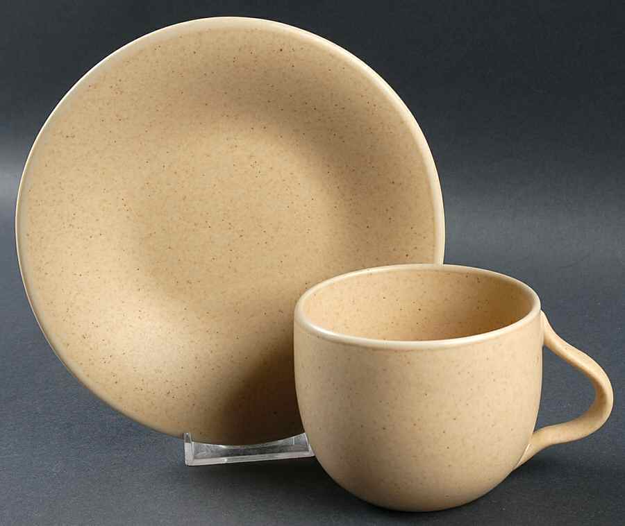 Ellipse Flat Cup & Saucer Set by Pottery Barn China-1
