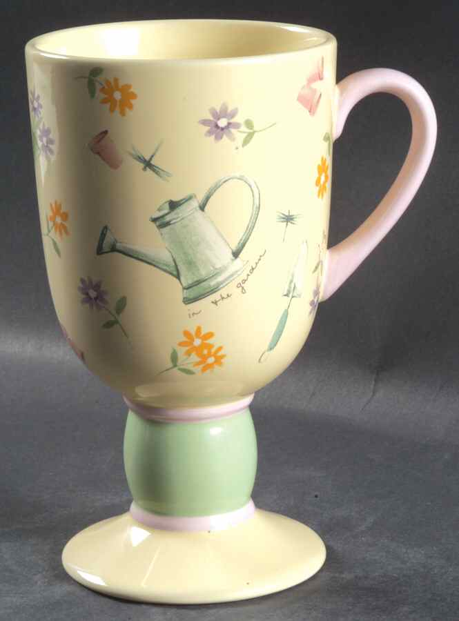 Flower Garden Footed Mug by Pfaltzgraff-1