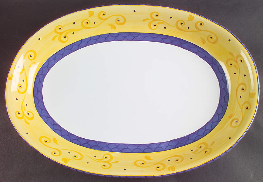 Mermaid 16" Oval Serving Platter by Presenttense-1