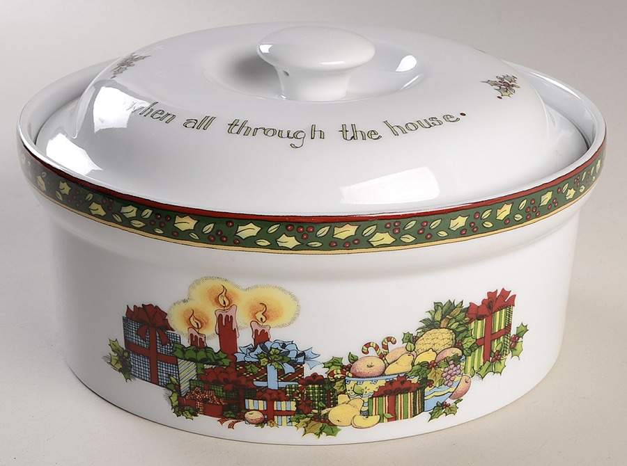 Christmas Story 1 Qt Round Covered Casserole by Portmeirion-1