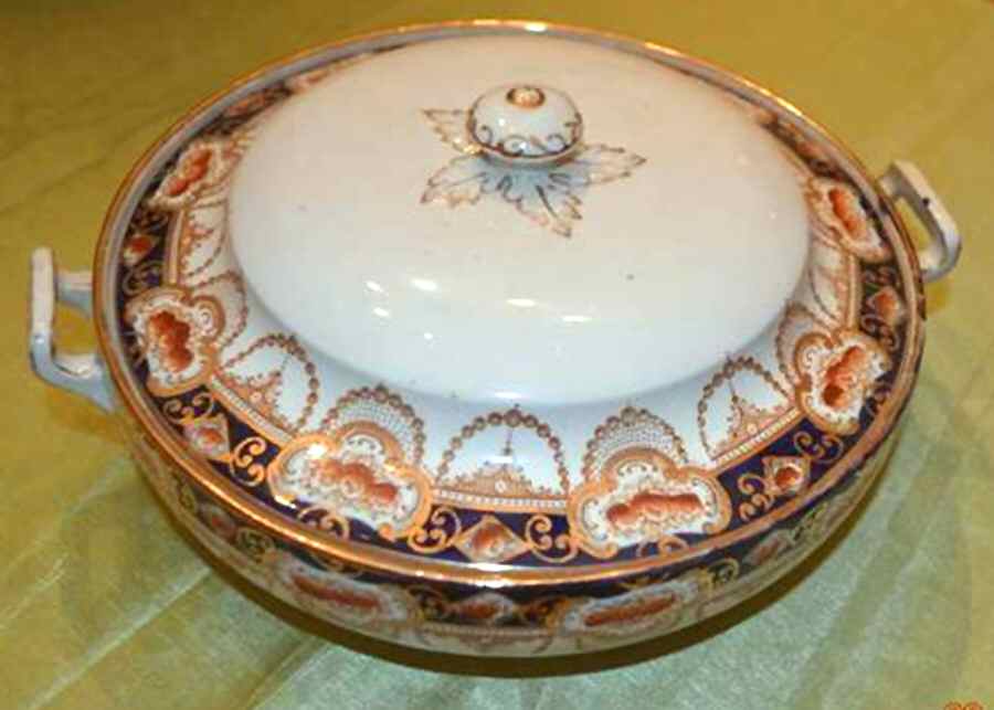 1228 Round Covered Vegetable by Pearl Blair-1