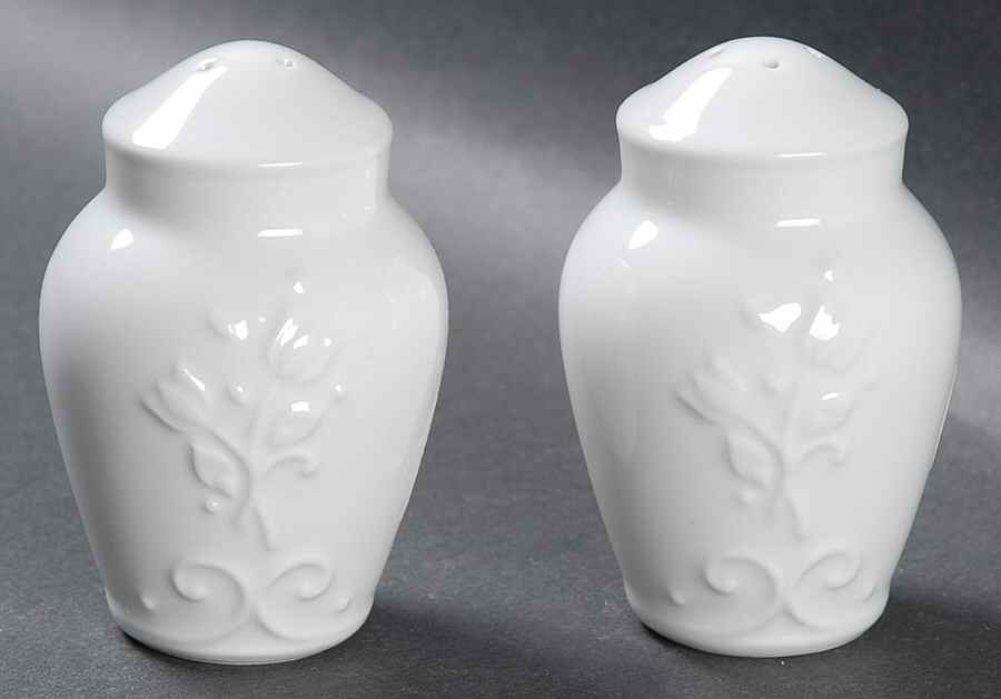 Veranda White Salt & Pepper Set by Princess House-1
