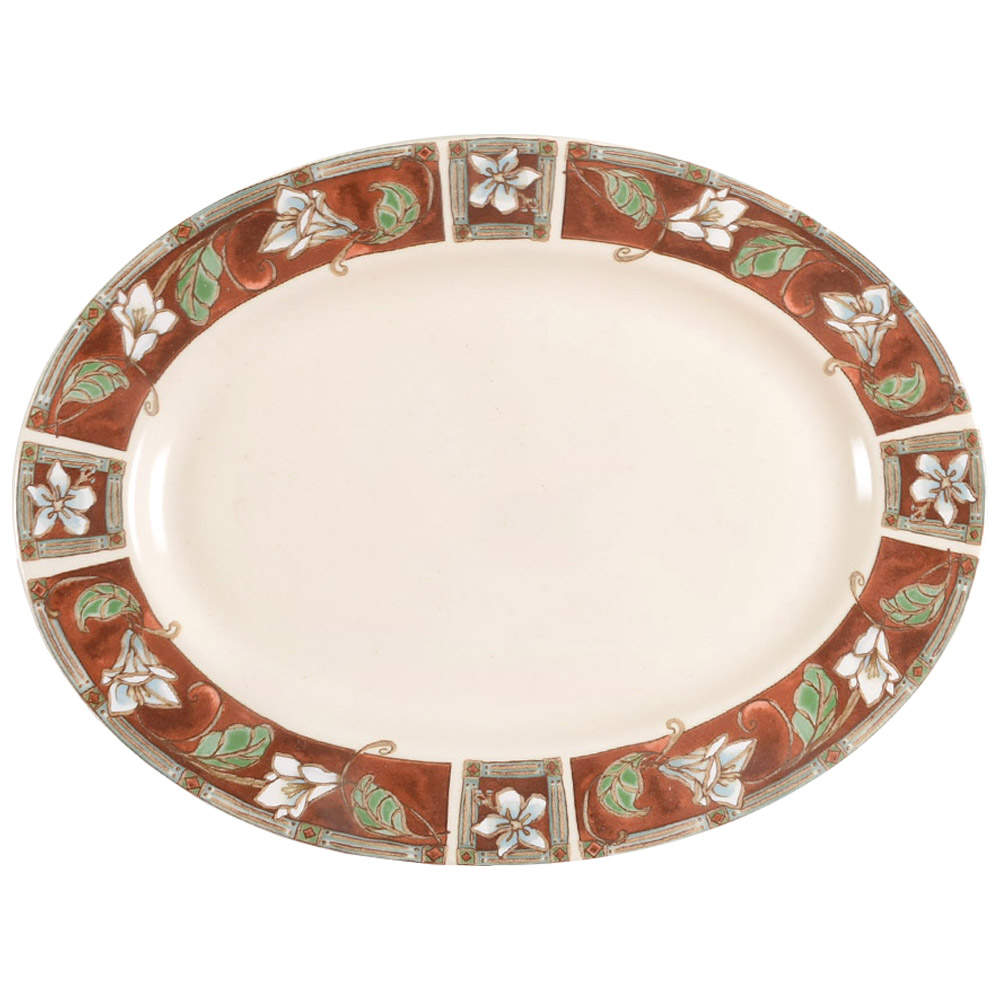 Mission Flower 12" Oval Steak Platter by Pfaltzgraff-1