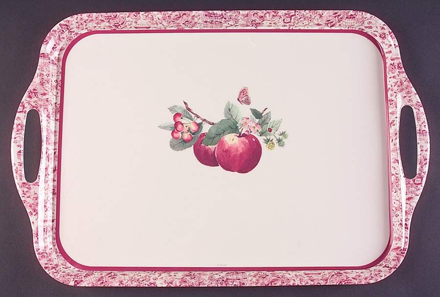 Delicious Handled Melamine Tray by Pfaltzgraff-1
