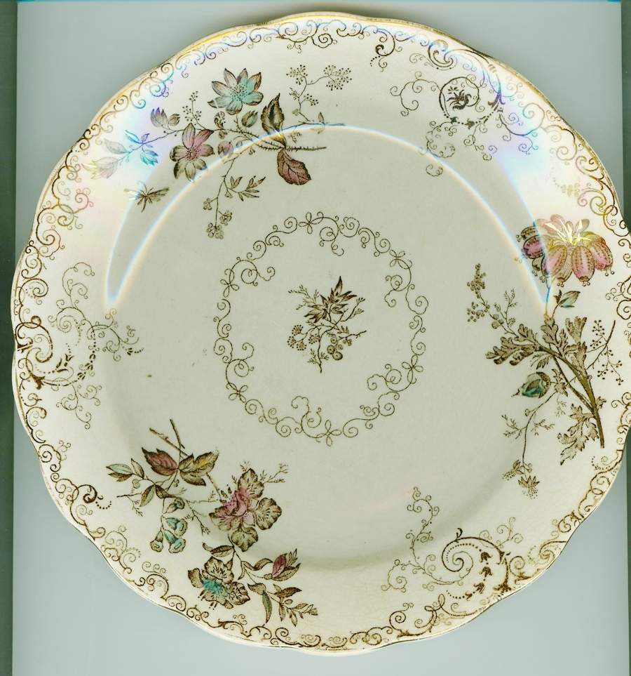 Chelsea Brown Multicolor Dinner Plate by Powell, Bishop & Stonier-1