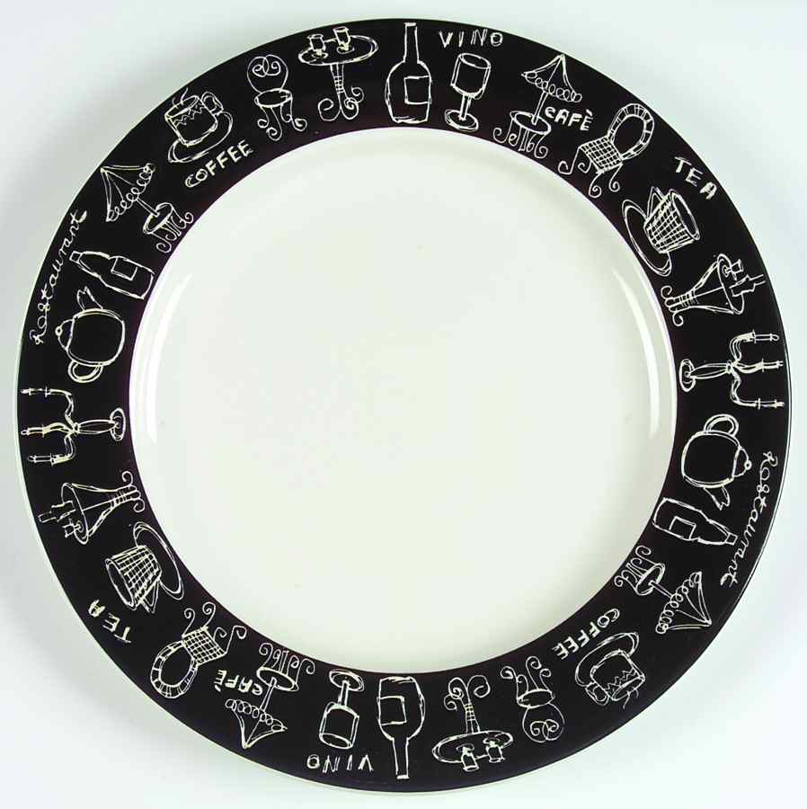 Cafe Soho Dinner Plate by Pier 1-1