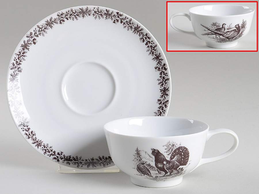 PMM1 Flat Cup & Saucer Set by Porzellan - Munchen-1