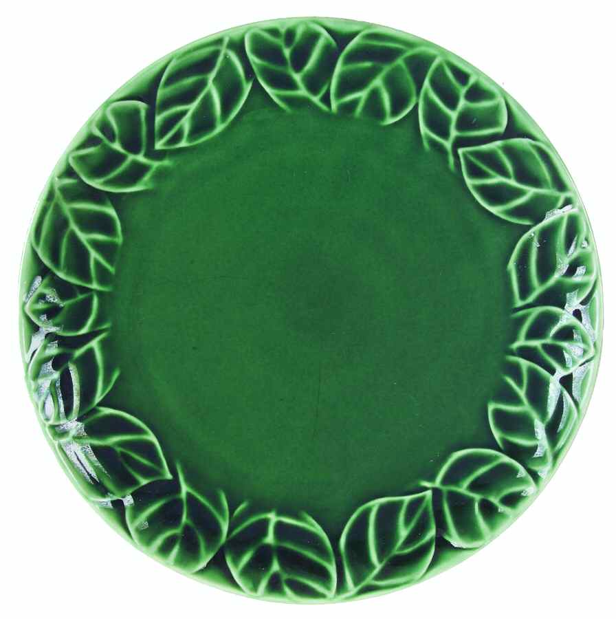 Jade Leaves Dinner Plate by Pier 1-1