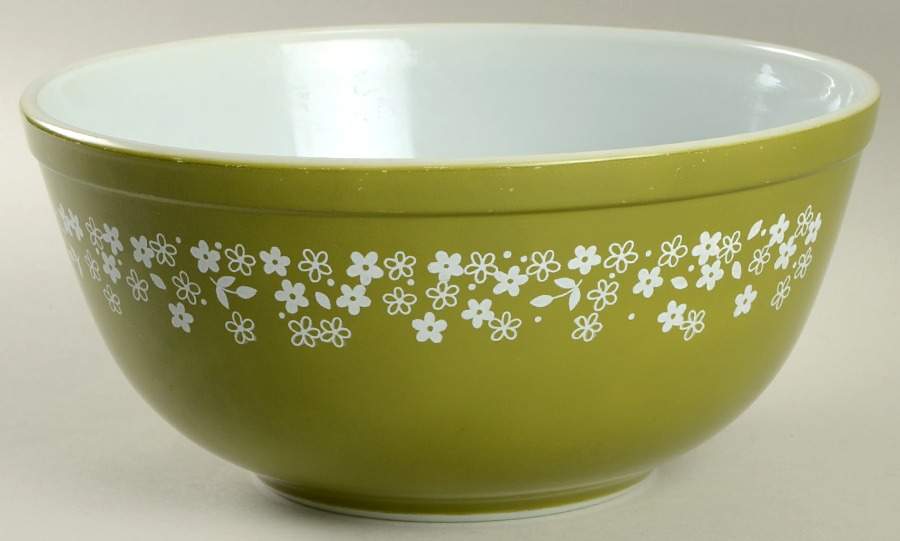 Crazy Daisy (Small Flowers) 8" Mixing Bowl by Pyrex-1