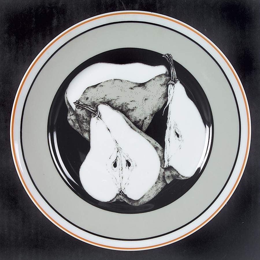 Poire III Salad Plate by Porcel du Site Corot-1