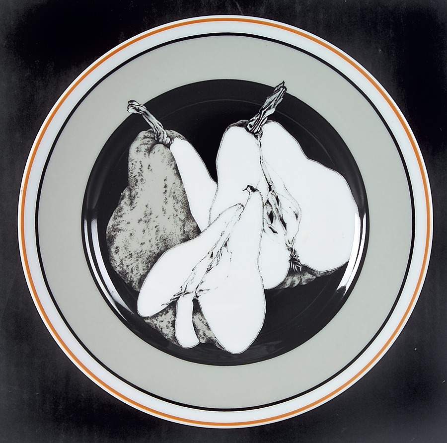 Poire III Salad Plate by Porcel du Site Corot-1
