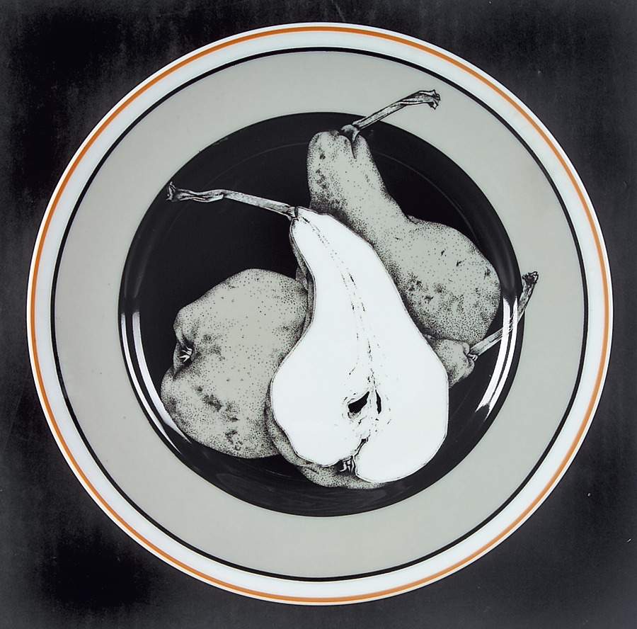 Poire III Salad Plate by Porcel du Site Corot-1