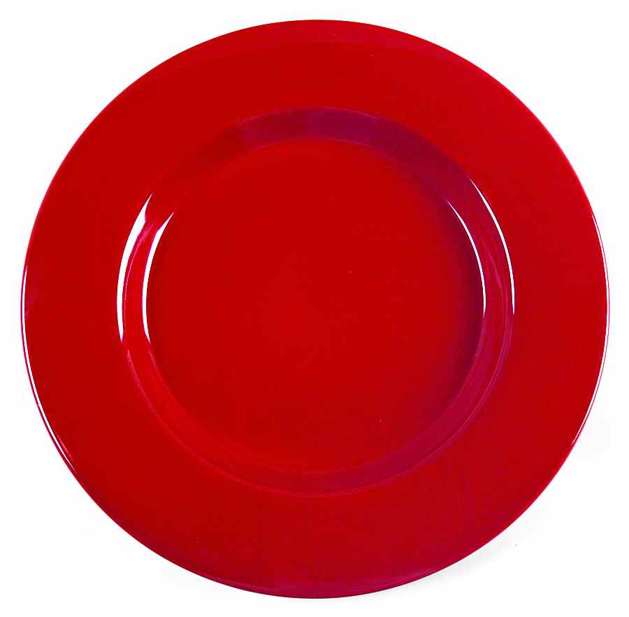 Red 11" Chop Plate (Round Platter) by Pier 1-1