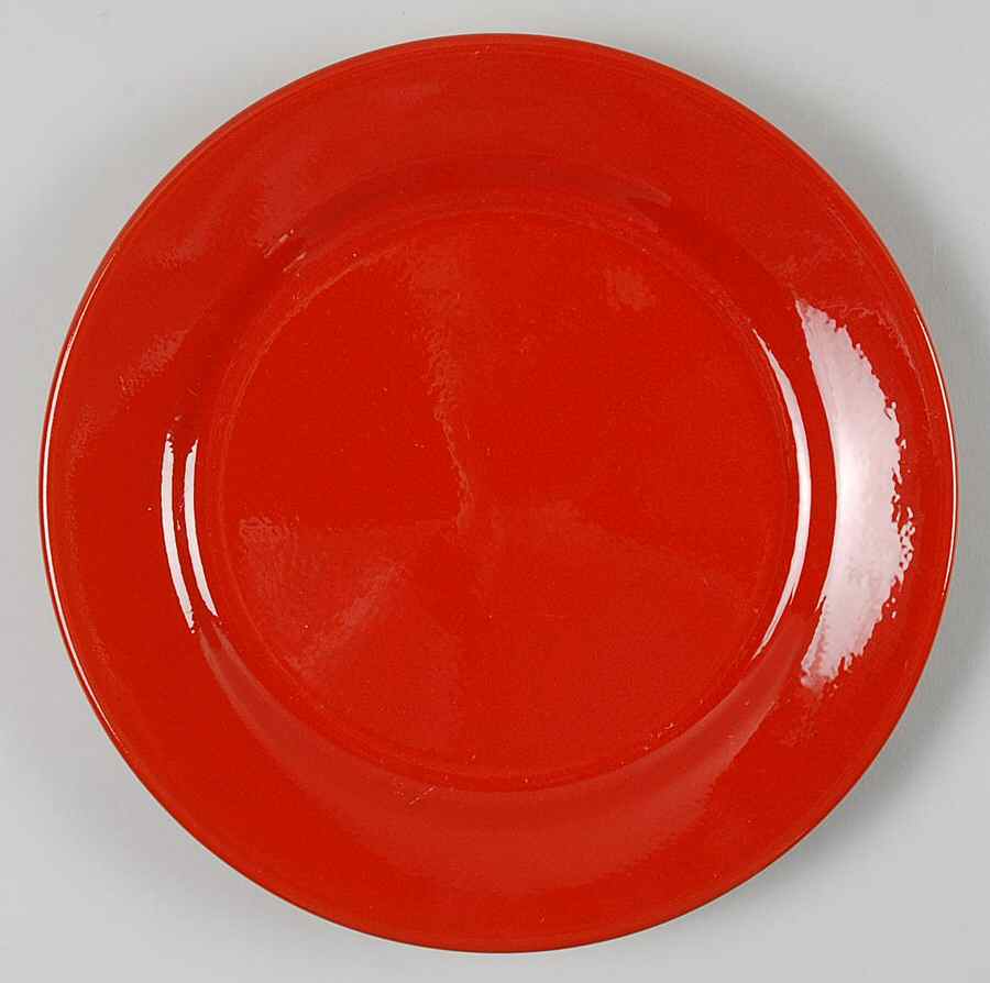 Red Salad Plate by Pier 1-1