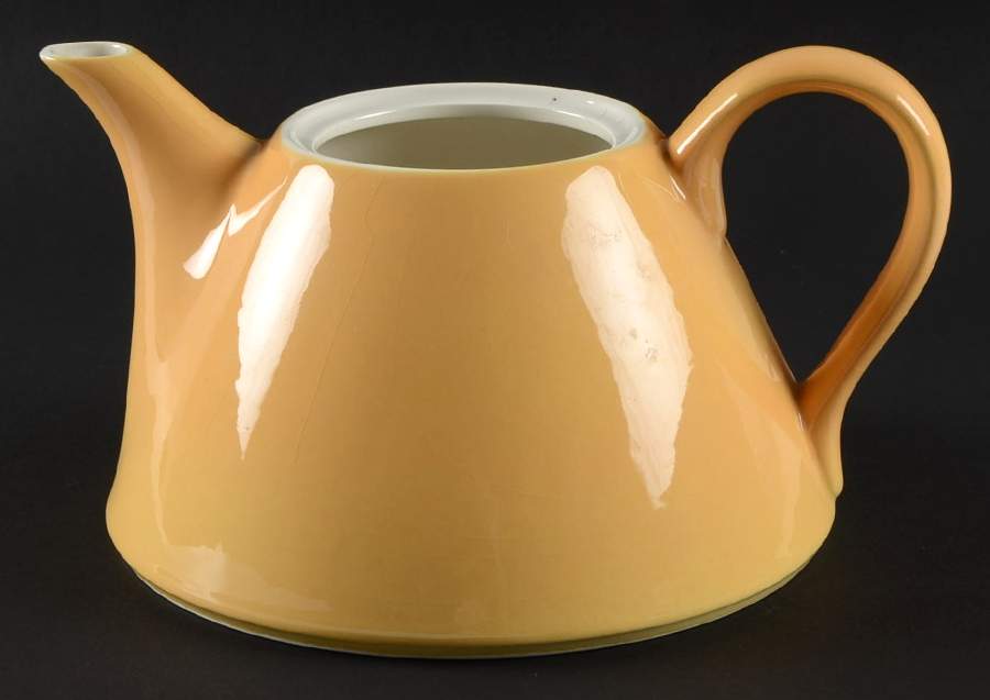 Spa Orange (Blue Trim and Verge) Teapot No Lid by Pagnossin-1