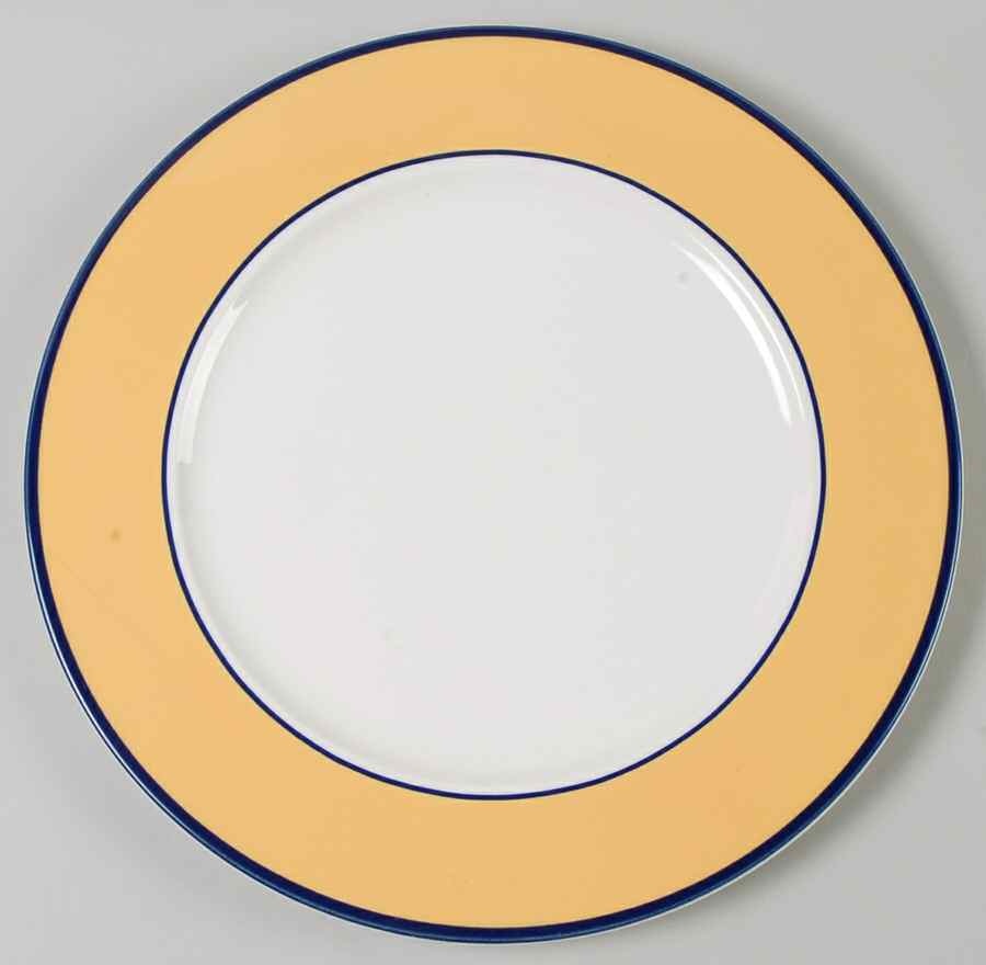 Spa Orange (Blue Trim and Verge) 12" Chop Plate (Round Platter) by Pagnossin-1