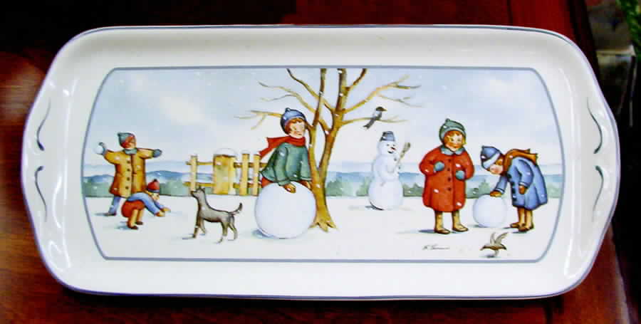Winterzeit Large Sandwich Tray by Pfalzkeramik-1