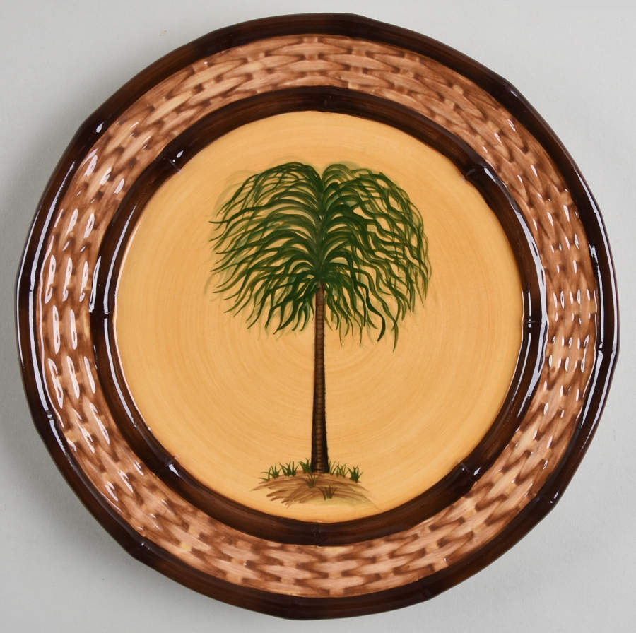Palm Tree Salad Plate by Pacific Rim-1