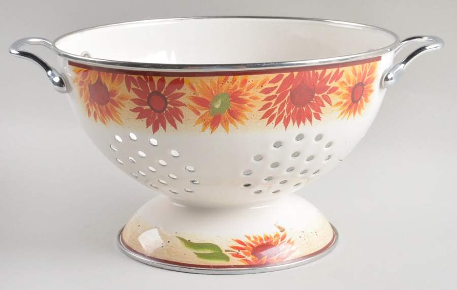 Evening Sun Metal Colander by Pfaltzgraff-1