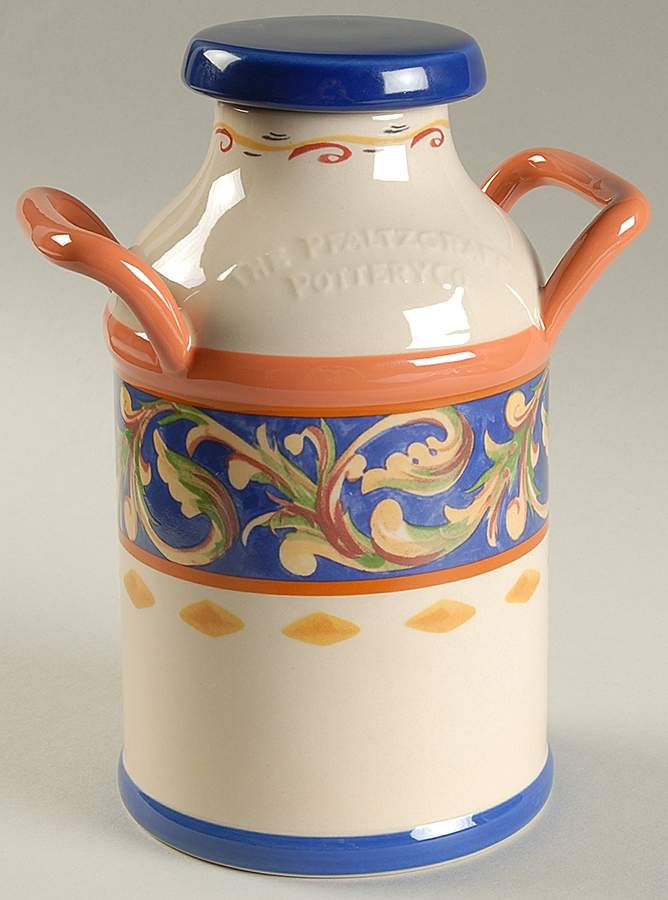 Villa Della Luna Canister/Milk Pail & Lid by Pfaltzgraff-1