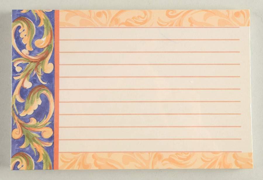 Villa Della Luna (Set of 36) Paper Recipe Cards by Pfaltzgraff-1
