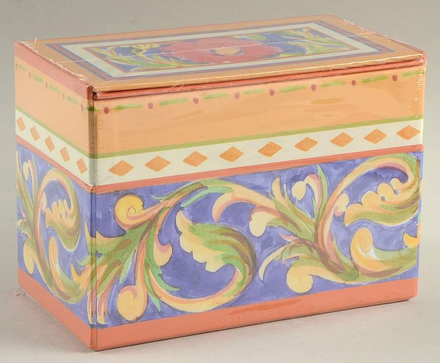 Villa Della Luna Recipe Box & Lid by Pfaltzgraff-1