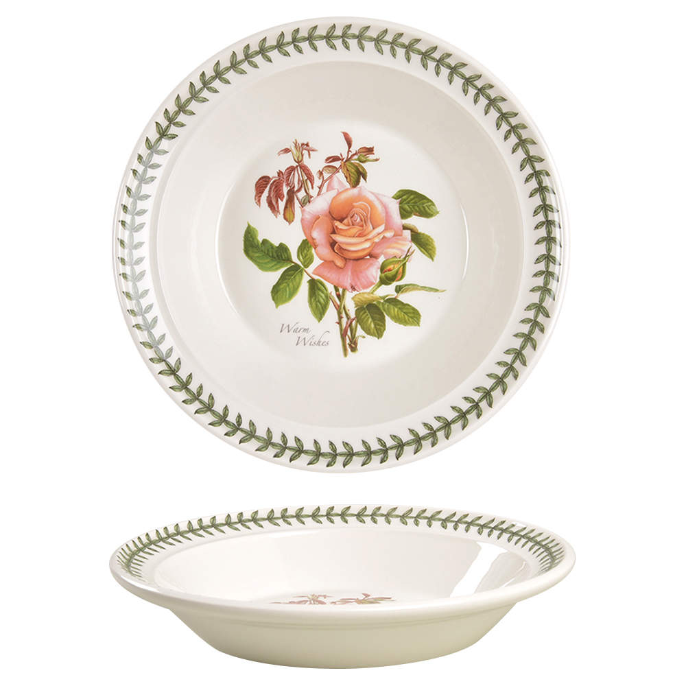 Botanic Roses Rim Soup Bowl by Portmeirion-1